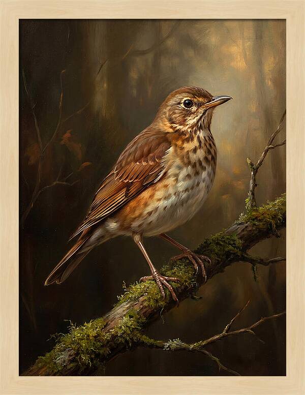 Serene Thrush Amidst Nature