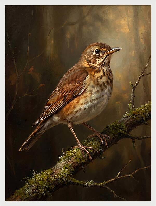 Serene Thrush Amidst Nature
