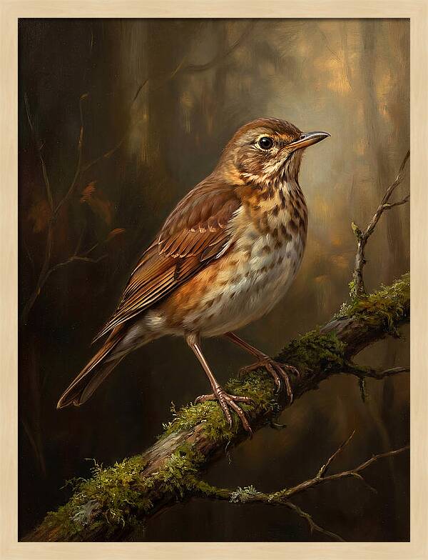 Serene Thrush Amidst Nature