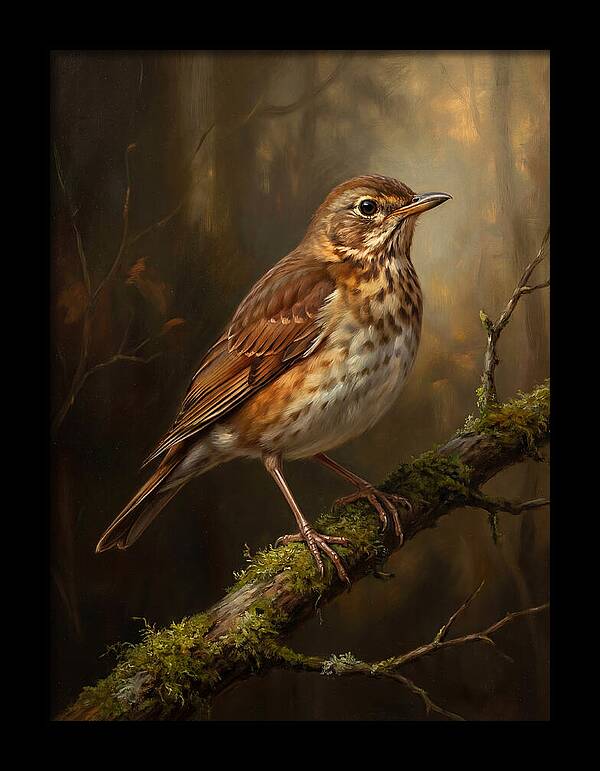 Serene Thrush Amidst Nature