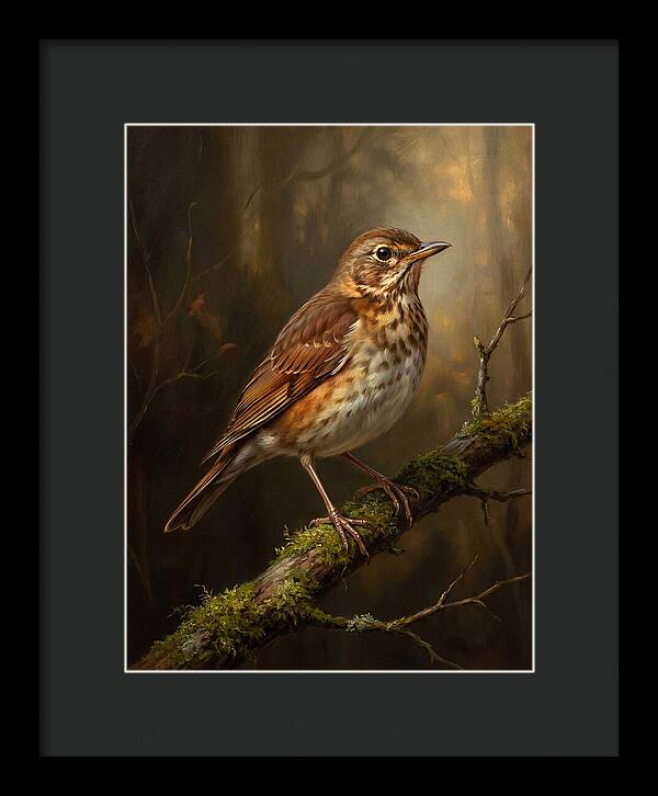 Serene Thrush Amidst Nature