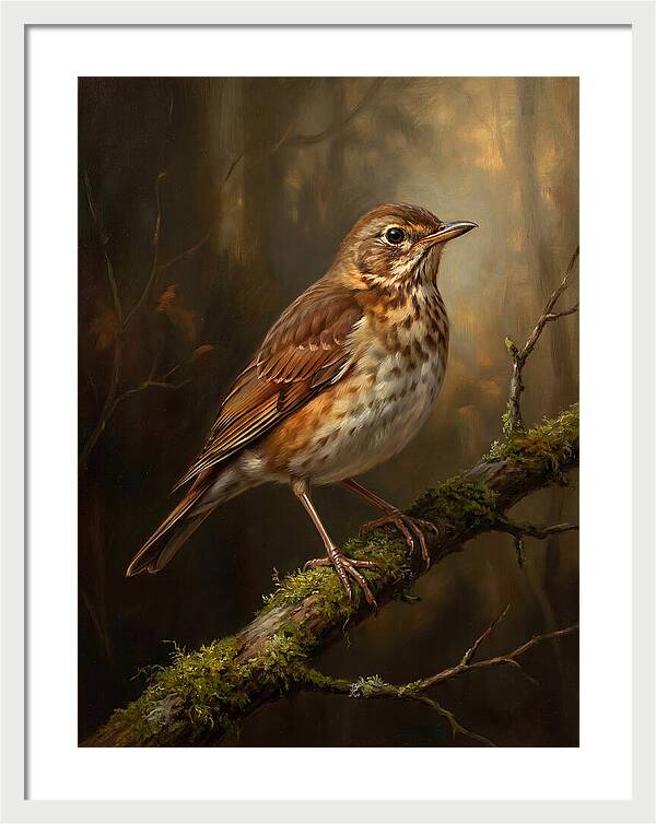 Serene Thrush Amidst Nature