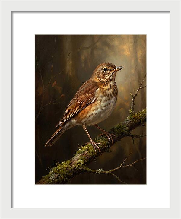 Serene Thrush Amidst Nature