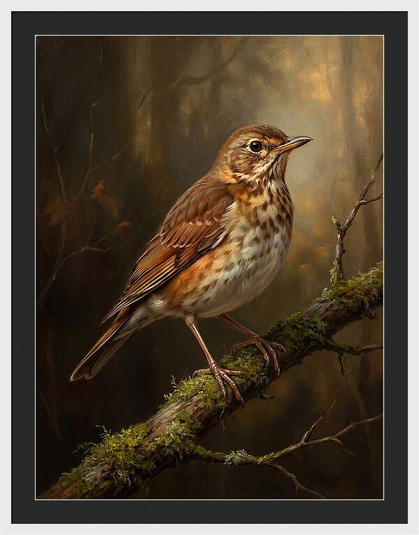 Serene Thrush Amidst Nature