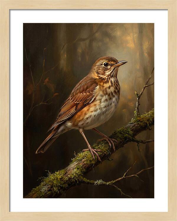 Serene Thrush Amidst Nature