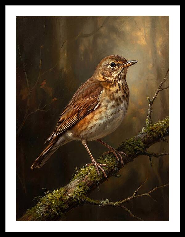 Serene Thrush Amidst Nature