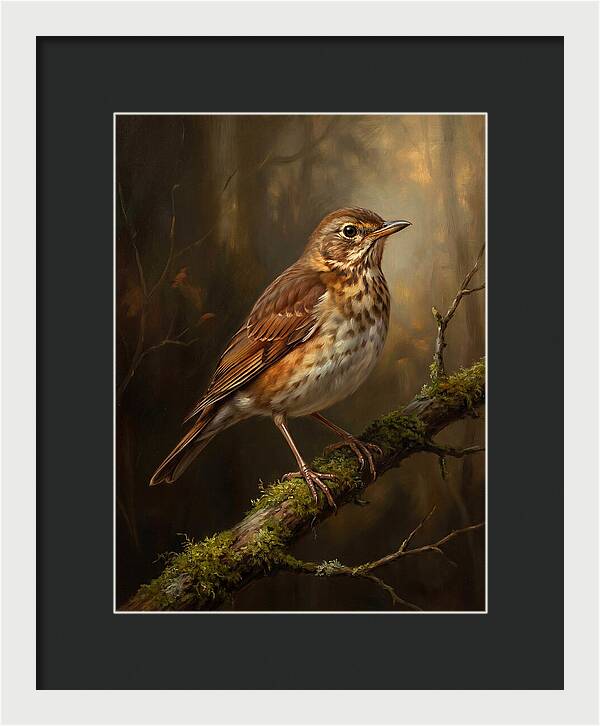 Serene Thrush Amidst Nature