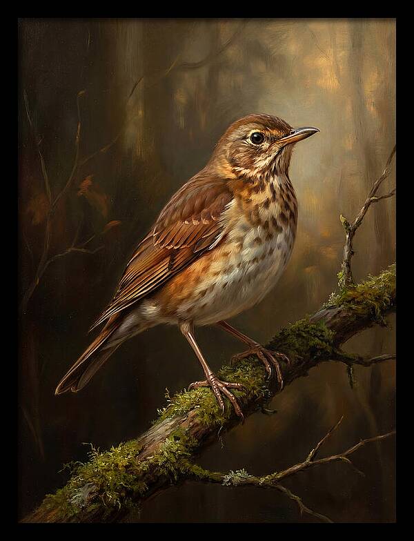 Serene Thrush Amidst Nature