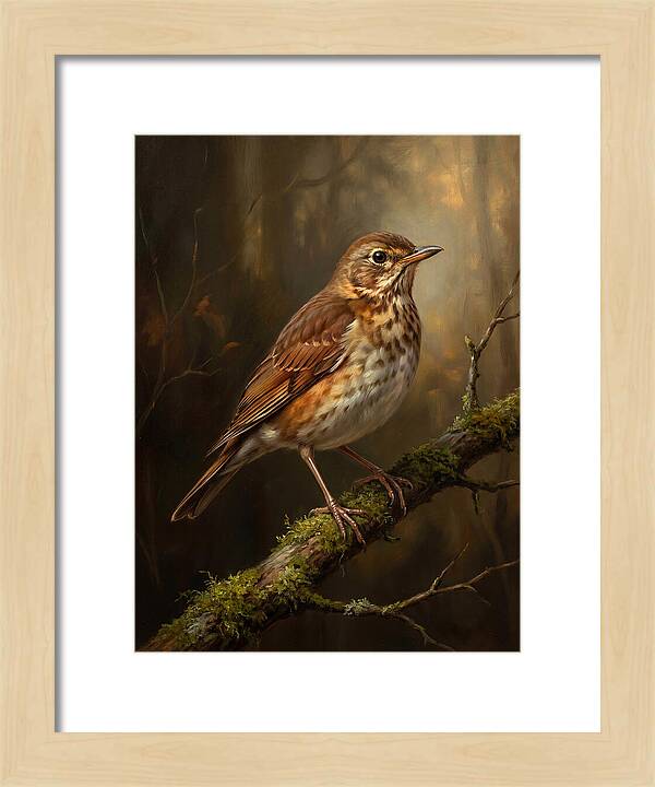 Serene Thrush Amidst Nature