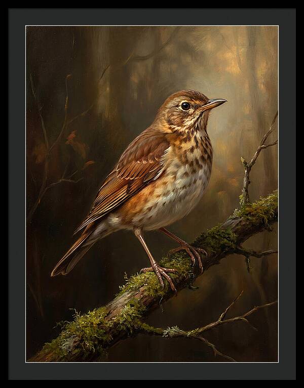Serene Thrush Amidst Nature