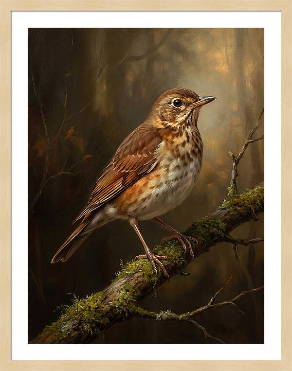 Serene Thrush Amidst Nature