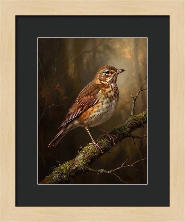 Serene Thrush Amidst Nature