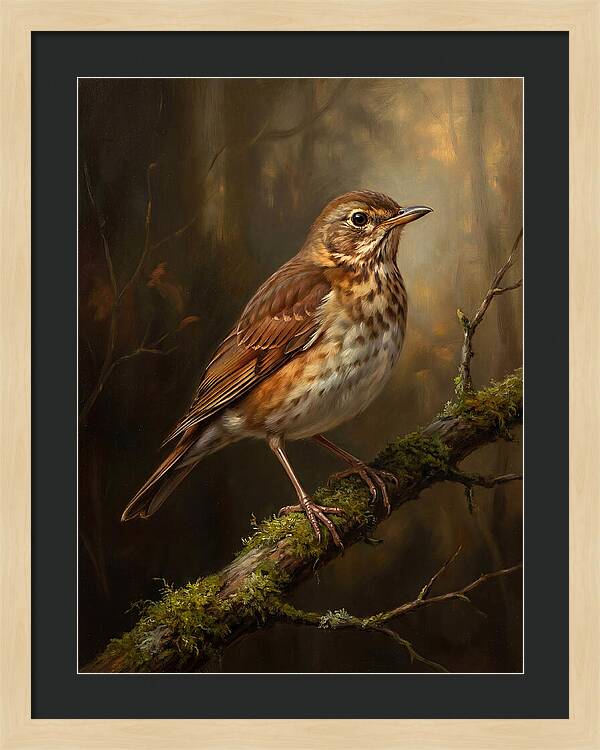 Serene Thrush Amidst Nature