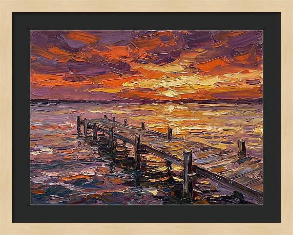 Serene Twilight Above Dock