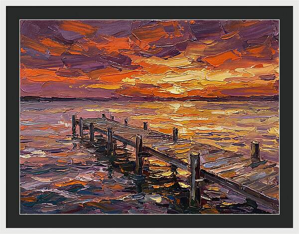 Serene Twilight Above Dock