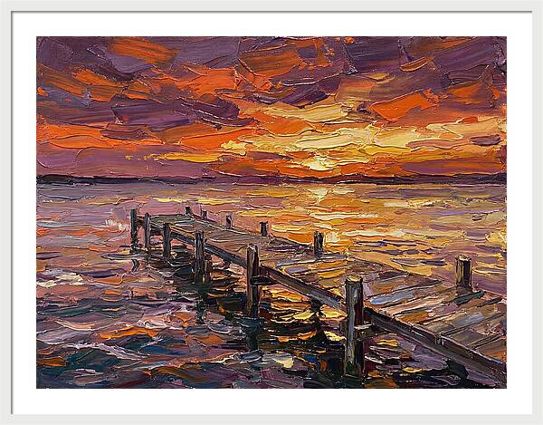 Serene Twilight Above Dock