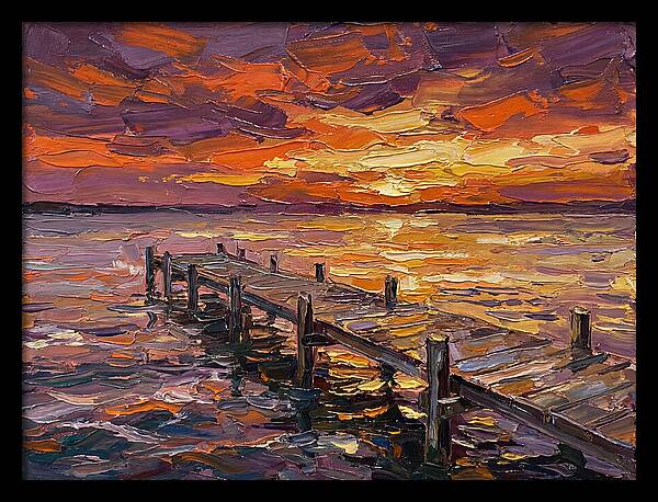 Serene Twilight Above Dock