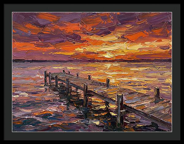 Serene Twilight Above Dock