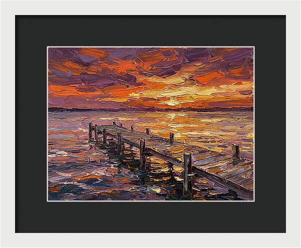 Serene Twilight Above Dock