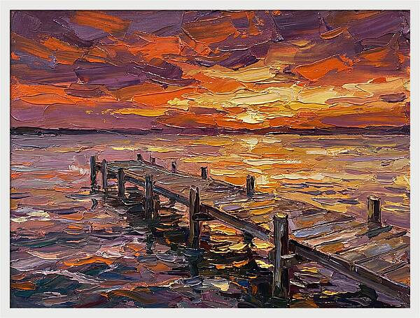 Serene Twilight Above Dock