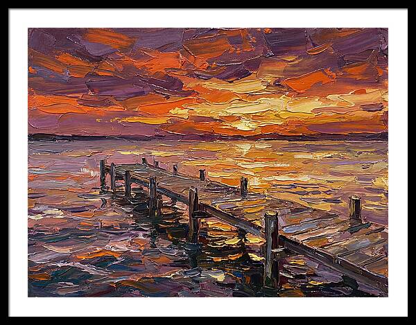 Serene Twilight Above Dock
