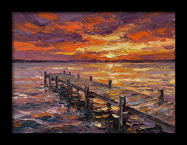 Serene Twilight Above Dock