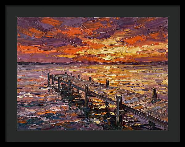 Serene Twilight Above Dock