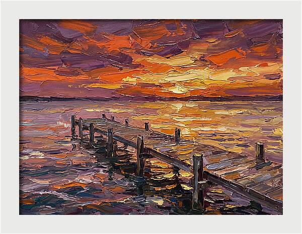 Serene Twilight Above Dock