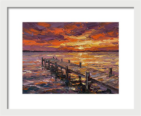 Serene Twilight Above Dock