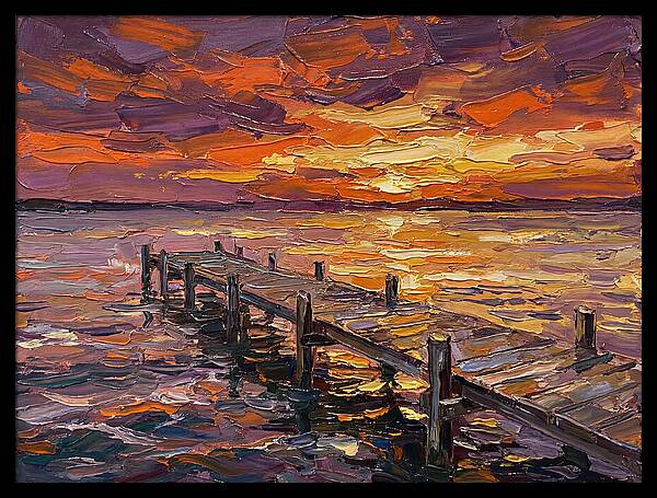 Serene Twilight Above Dock