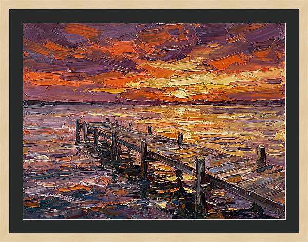 Serene Twilight Above Dock