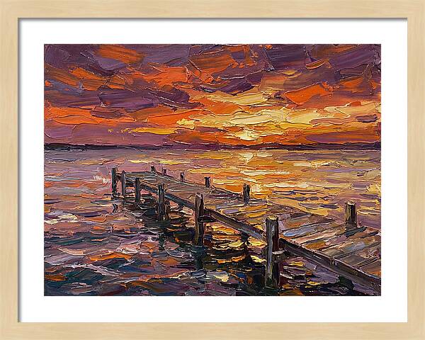 Serene Twilight Above Dock