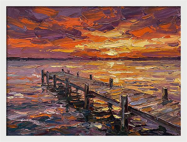 Serene Twilight Above Dock
