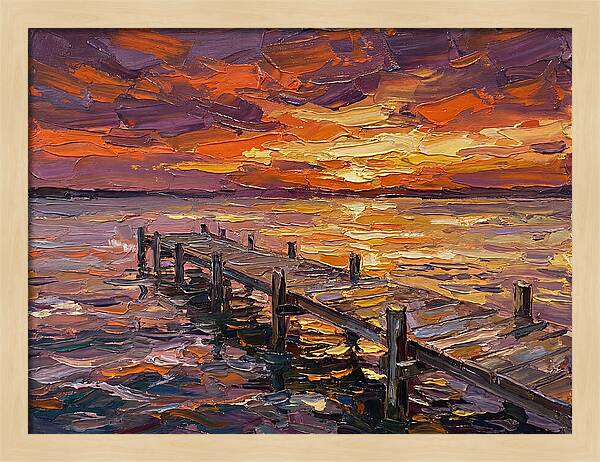 Serene Twilight Above Dock
