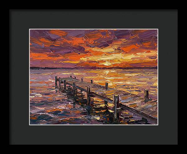 Serene Twilight Above Dock