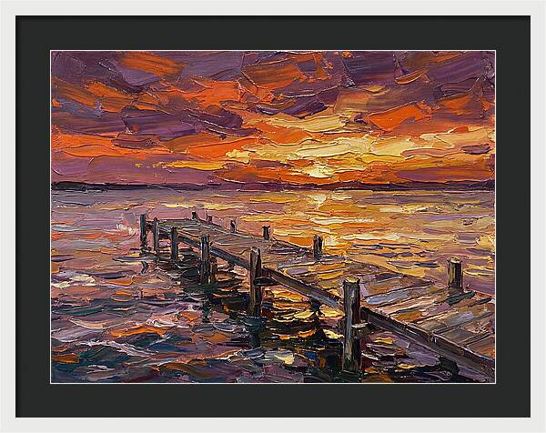 Serene Twilight Above Dock
