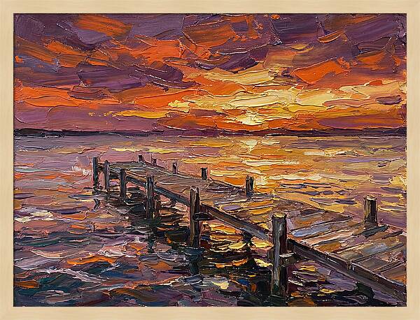 Serene Twilight Above Dock
