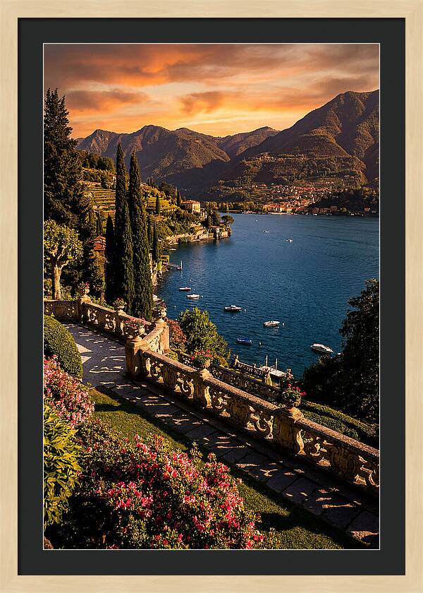 Serene Twilight Above Lake Como