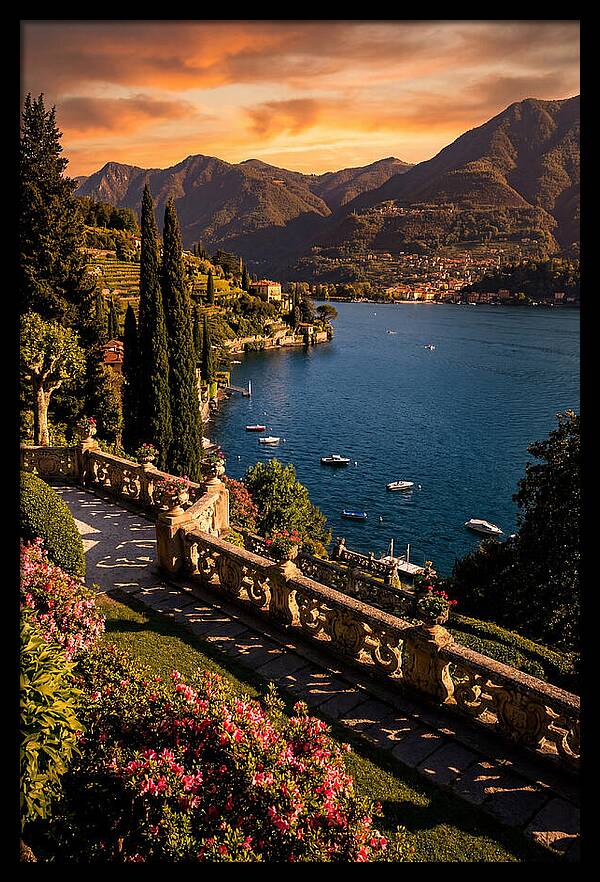 Serene Twilight Above Lake Como