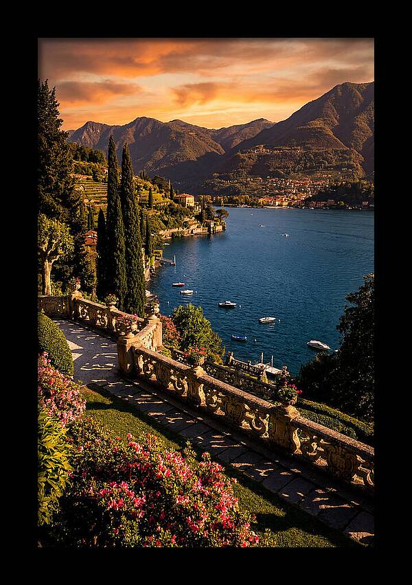 Serene Twilight Above Lake Como