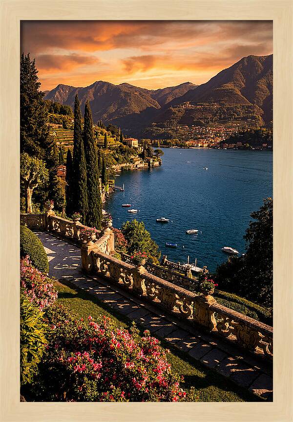 Serene Twilight Above Lake Como