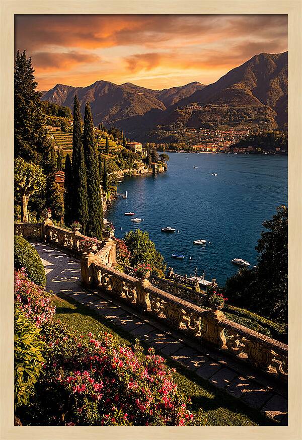 Serene Twilight Above Lake Como