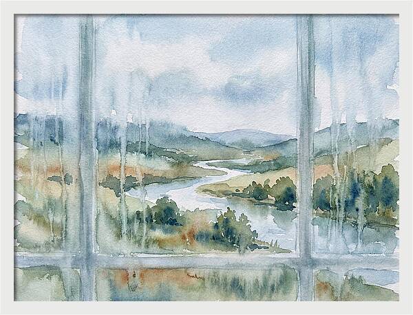 Serene View Beyond The Glass