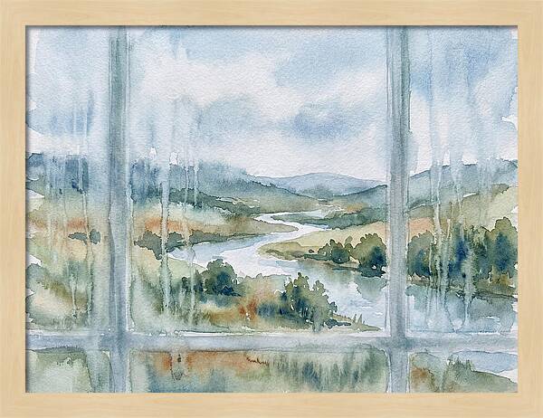 Serene View Beyond The Glass
