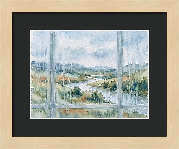 Serene View Beyond The Glass