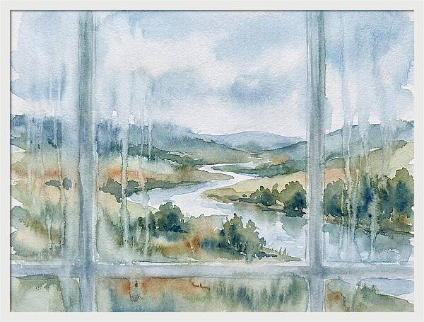 Serene View Beyond The Glass