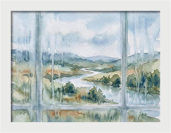 Serene View Beyond The Glass