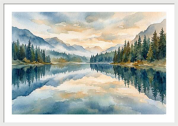 Serene Views Of Mirror Lake