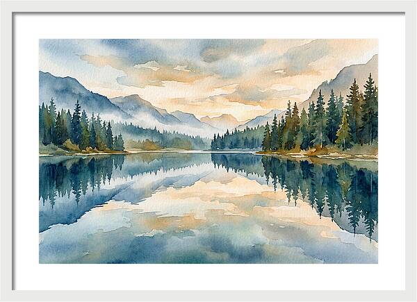 Serene Views Of Mirror Lake