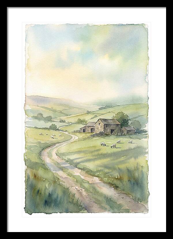 Serene Watercolor Landscape